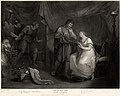 Troilus and Cressida, Act V, Scene II (1789), one of her many Shakespeare tableaux. Engraved in 1795 for an edition of Shakespeare by the Boydell Shakespeare Gallery.