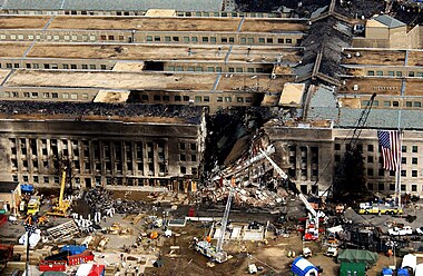 Damage to the Pentagon on 9/11
