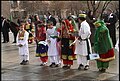 Afghan kids wearing traditional clothes in Kabul