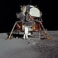 Mondlandefähre bei der Apollo-11-Mission