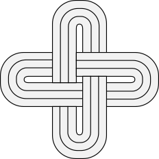 Ìbọ̀, (Solomon's knot), a quasi-heraldic symbol of Yoruba royalty
