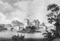 Bedford Bridge in 1783. This version of the bridge was replaced in 1813.
