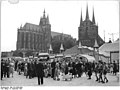 Ensemble Erfurter Dom und Severikirche in den 1950er Jahren