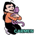 Carmen Chazz's wife and a cat person. She and Poncho have an antagonistic relationship, due to Poncho blaming her for forcing him and Chazz to live in a house full of cats.