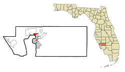 Location in Charlotte County and the state of Florida