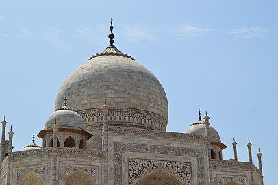 Marble domes of Taj Mahal