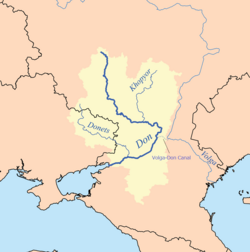 Volga–Don Canal map