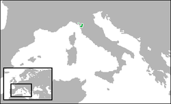 The Duchy of Lucca (green).