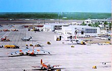 Eglin AFB aircraft parking apron during 1964