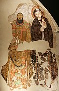Bishop Marianos with Madonna and Christ Child, Faras (first half of the 11th century)