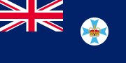 The flag of Queensland, an Australian state