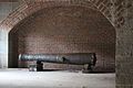 A cannon in Fort Tompkins