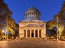 Neoclassical structure with dome