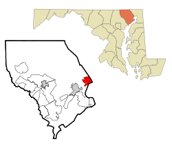 Location in Harford County and Maryland