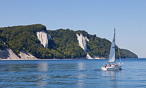 Victoria-Sicht and Königsstuhl from the Baltic Sea