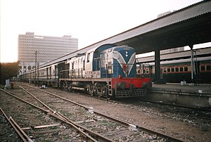 KCR train at Karachi City Railway Station