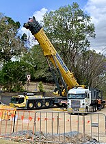 Liebherr mobile crane 450T, Brisbane
