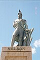 Lord Nelson's statue in Barbados, West Indies, November 2000 (close-up).