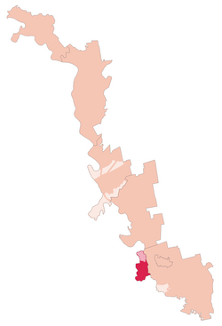 Municipality of Bender (in red)