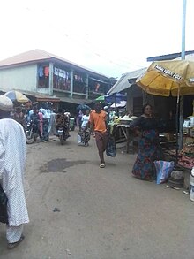 Image of owode market entrance
