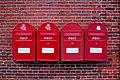 Post boxes in Fåborg, Denmark
