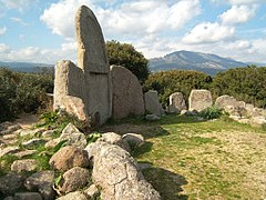 Giant's grave near Dorgali in Sardinia, Italy