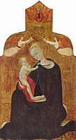Madonna by Sassetta, a late representative of the distinctive Siennese style. 1432–36