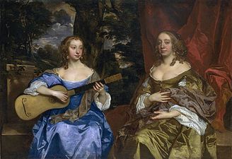 Two ladies from the Lake family, 1650.