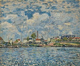 Alfred Sisley, La Seine au point du jour (1877)