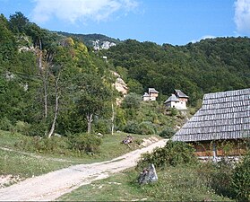 Sopotnica village and old watermill
