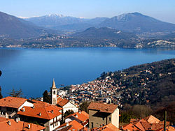 Stresa in foreground (province of Varese across lake)