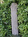 The tall Cornish cross in the churchyard