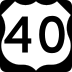 U.S. Route 40 Alternate marker