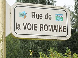 Roman road at the hamlet of Maison du Val