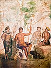 Roman art showing Meleager and Atalanta