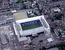 Aerial view of White Hart Lane stadium