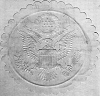 Lithograph of 1885 design