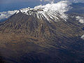 17. Aerial photograph of Mount Kilimanjaro on January 30, 2014.