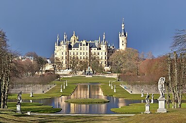 Garden of the Schwerin Castle, Schwerin, Germany, unknown architect, unknown date