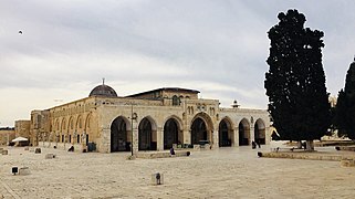 Al-Aqsa Mosque, on the Temple Mount (Haram al-Sharif or Al-Aqsa compound)