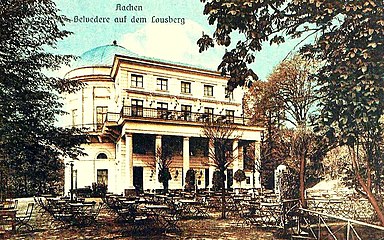 The excursion Restaurant "Belvedere" (1896) on the Lousberg
