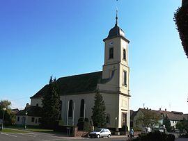 The church in Bindernheim