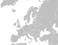 Blank map of Europe (without disputed regions)