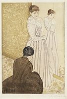 The Fitting (c. 1890), drypoint and aquatint, Brooklyn Museum