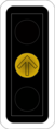 7.11 Yellow light with direction indication, here: straight ahead Valid only for the (lane with) corresponding direction(s)