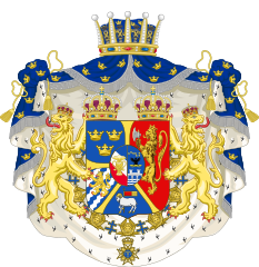 Arms as Prince of Sweden and Norway, Duke of Gotland