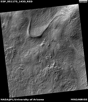 Flow, as seen by HiRISE under HiWish program