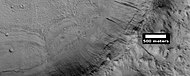Close view of streaks and layers, as seen by HiRISE under HiWish program