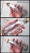 Ocarina made from a bottle