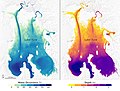 Image 14Lake Eyre's shape and depth as a gradient map (from Lake)
